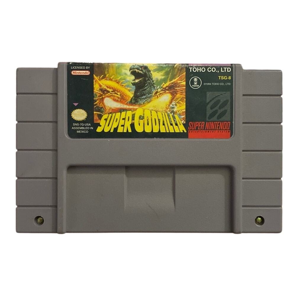 Super Godzilla -  Game Cartridge Only - SUPER NINTENDO SNES 1994 used good